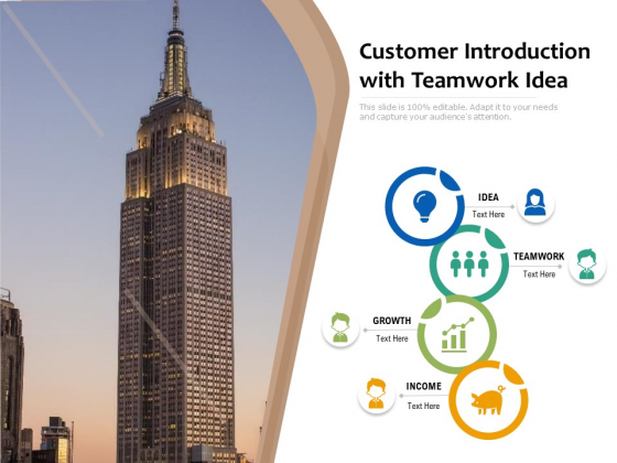 Customer Introduction With Teamwork Idea Ppt PowerPoint Presentation Gallery Background Designs PDF Customer Introduction With Teamwork Idea Ppt PowerPoint Presentation Gallery Background Designs PDF