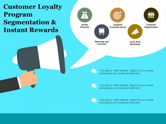 Customer Loyalty Program Segmentation A Instant Rewards Ppt PowerPoint Presentation File Guide