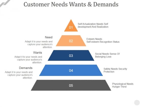 Customer Needs Wants And Demands Ppt PowerPoint Presentation Model Templates