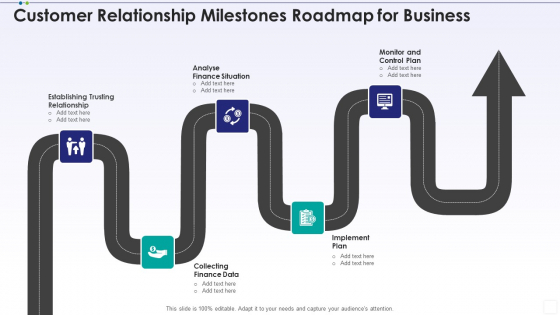 Customer Relationship Milestones Roadmap For Business Clipart PDF Customer Relationship Milestones Roadmap For Business Clipart PDF