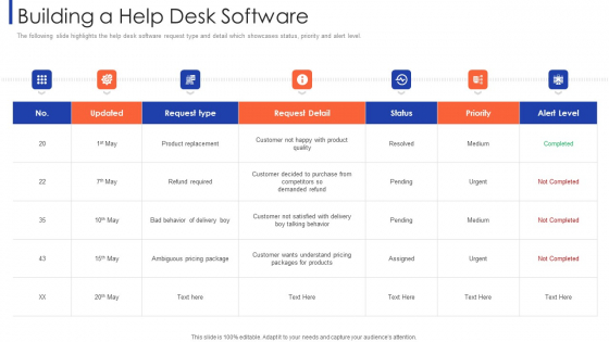 Customer Relationship Strategy For Building Loyalty Building A Help Desk Software Graphics PDF Customer Relationship Strategy For Building Loyalty Building A Help Desk Software Graphics PDF