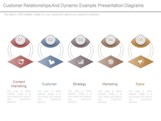Customer Relationships And Dynamic Example Presentation Diagrams