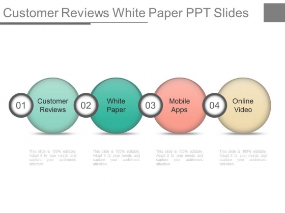 Customer Reviews White Paper Ppt Slides Customer Reviews White Paper Ppt Slides