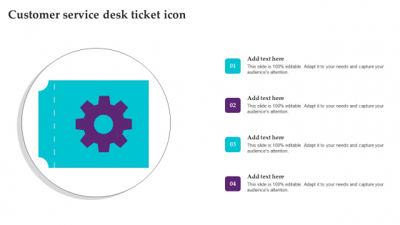 Customer Service Desk Ticket Icon Pictures PDF