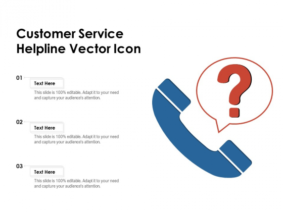 Customer Service Helpline Vector Icon Ppt PowerPoint Presentation Gallery Elements PDF