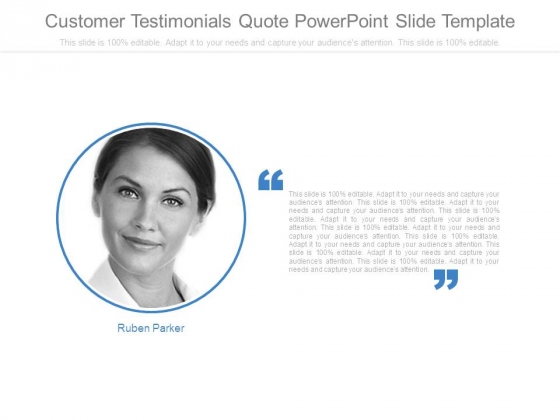 Customer Testimonials Quote Powerpoint Slide Template Customer Testimonials Quote Powerpoint Slide Template