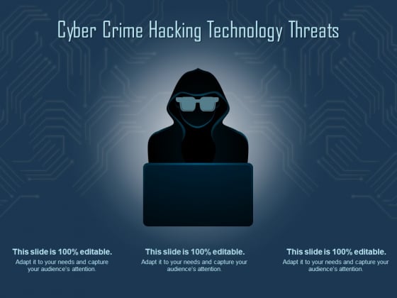 Cyber Crime Hacking Technology Threats Ppt PowerPoint Presentation Layouts Example