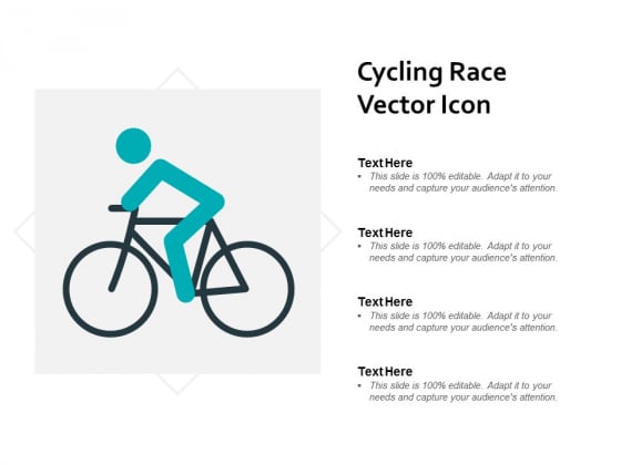 Cycling Race Vector Icon Ppt PowerPoint Presentation Professional Background