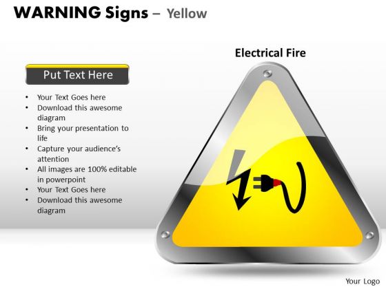 Cable Warning Signs PowerPoint Slides And Ppt Diagram Templates Cable Warning Signs PowerPoint Slides And Ppt Diagram Templates