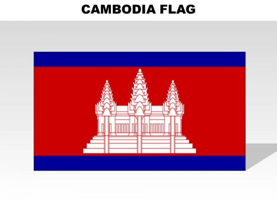 Cambodia Country PowerPoint Flags