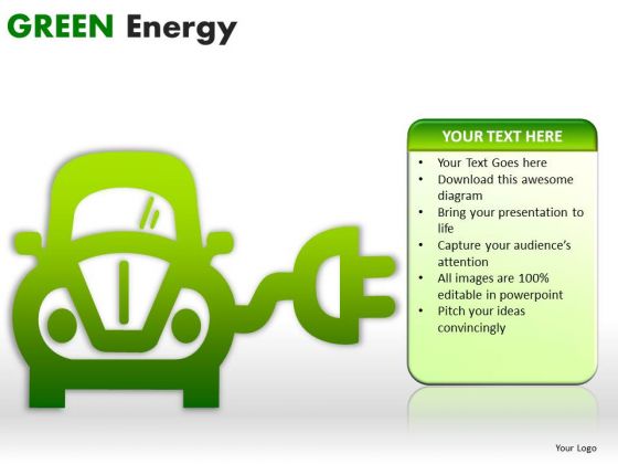 Cars Green Energy PowerPoint Slides And Ppt Diagram Templates