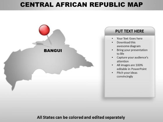 Central African Republic Country PowerPoint Maps
