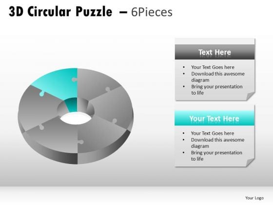 Changeable Colors 3d Circular Puzzle 6 Pieces PowerPoint Slides And Ppt Diagram Templates Changeable Colors 3d Circular Puzzle 6 Pieces PowerPoint Slides And Ppt Diagram Templates