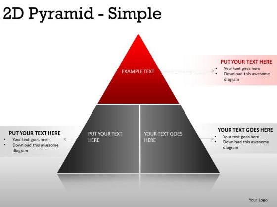 Chart 2d Pyramid Simple PowerPoint Slides And Ppt Diagram Templates