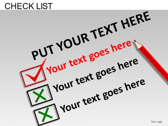 Checklist Slides For PowerPoint Checklist Slides For PowerPoint