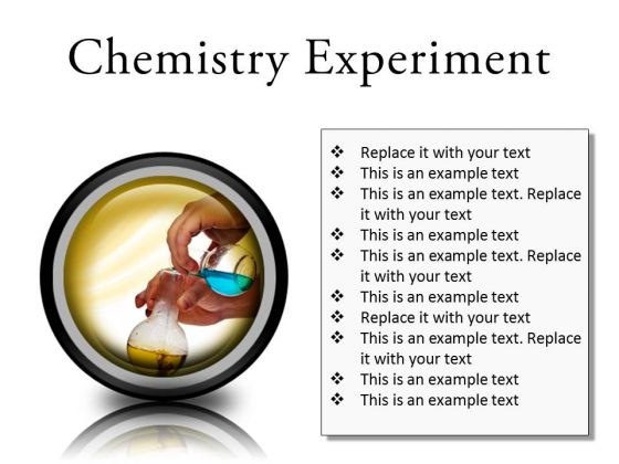 Chemistry Experiment Science PowerPoint Presentation Slides Cc
