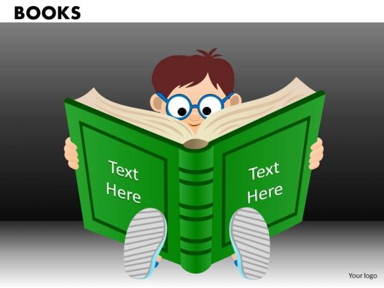 Child Reading Book School PowerPoint Ppt Templates