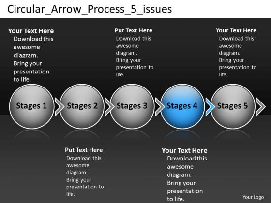 Circular Arrow Process 5 Issues Ppt Visio Office PowerPoint Templates Circular Arrow Process 5 Issues Ppt Visio Office PowerPoint Templates