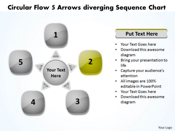 Circular Flow 5 Arrows Diverging Sequence Chart Charts And Networks PowerPoint Slides Circular Flow 5 Arrows Diverging Sequence Chart Charts And Networks PowerPoint Slides