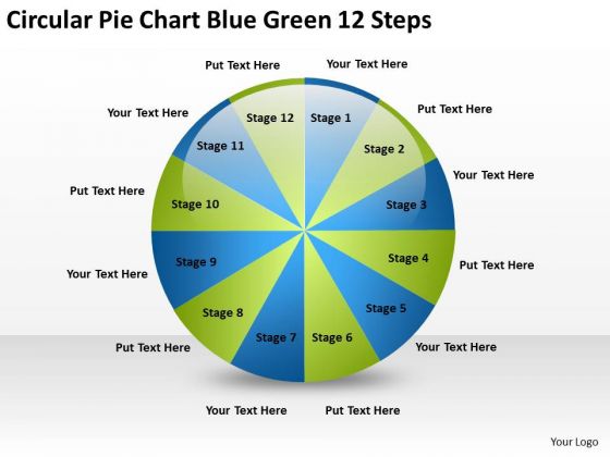 Circular Pie Chart Blue Green 12 Steps Examples Of Business Plan PowerPoint Slides Circular Pie Chart Blue Green 12 Steps Examples Of Business Plan PowerPoint Slides