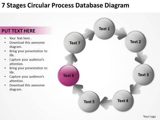Circular Process Database Diagram Business Plan Templates PowerPoint Slides Circular Process Database Diagram Business Plan Templates PowerPoint Slides
