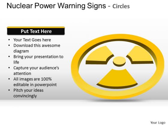 Clipart Nuclear Power Warning Signs Circles PowerPoint Slides And Ppt Diagrams