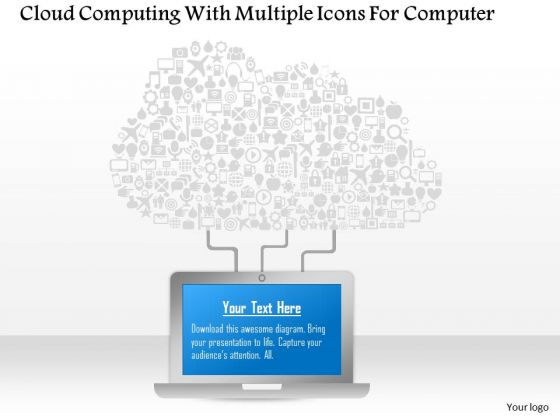 Cloud Computing With Multiple Icons For Computer Presentation Template Cloud Computing With Multiple Icons For Computer Presentation Template