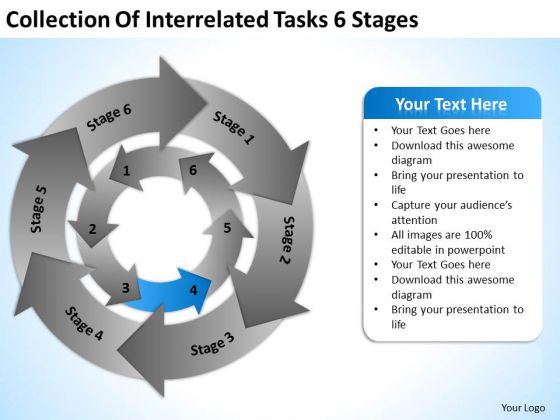 Collection Of Interrelated Tasks 6 Stages Best Business Plan PowerPoint Templates Collection Of Interrelated Tasks 6 Stages Best Business Plan PowerPoint Templates