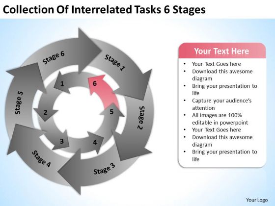 Collection Of Interrelated Tasks 6 Stages Ppt Best Business Plan Templates PowerPoint Collection Of Interrelated Tasks 6 Stages Ppt Best Business Plan Templates PowerPoint
