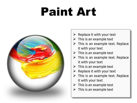 Color Paint Art PowerPoint Presentation Slides C
