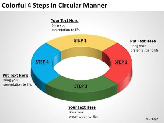 Colorful 4 Steps In Circular Manner Business Plans How To PowerPoint Templates Colorful 4 Steps In Circular Manner Business Plans How To PowerPoint Templates