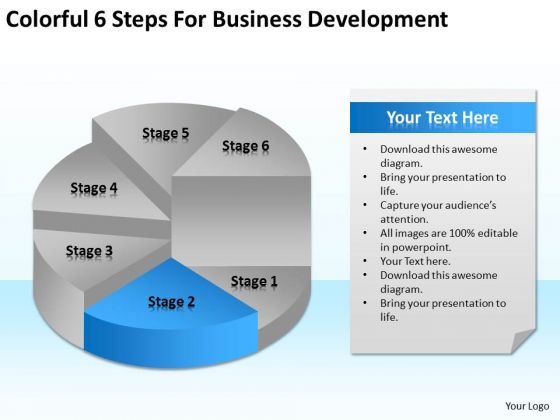colorful 6 steps for