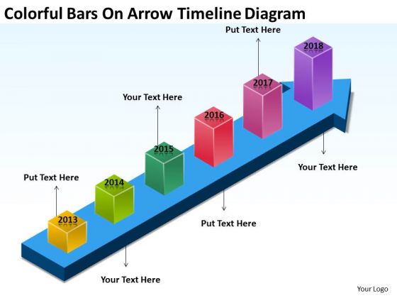 Colorful Bars On Arrow Timeline Diagram Developing Business Plan PowerPoint Slides Colorful Bars On Arrow Timeline Diagram Developing Business Plan PowerPoint Slides