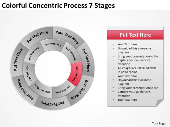 Colorful Concentric Process 7 Stages Business Financial Plan PowerPoint Slides Colorful Concentric Process 7 Stages Business Financial Plan PowerPoint Slides