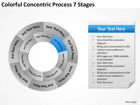 Colorful Concentric Process 7 Stages Business Plan Programs PowerPoint Slides Colorful Concentric Process 7 Stages Business Plan Programs PowerPoint Slides