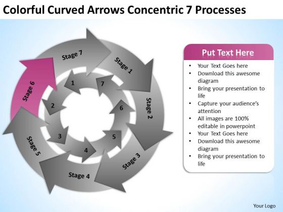 Colorful Curved Arrows Concentric 7 Processess Ppt Business Plan Help PowerPoint Templates Colorful Curved Arrows Concentric 7 Processess Ppt Business Plan Help PowerPoint Templates