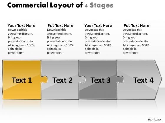 Commercial Layout Of 4 Stages Flow Charts In Office PowerPoint Slides Commercial Layout Of 4 Stages Flow Charts In Office PowerPoint Slides
