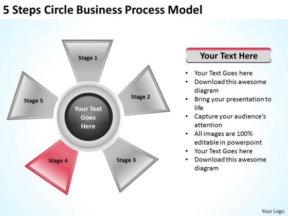 Company Business Strategy 5 Steps Circle Process Model Ppt Company Business Strategy 5 Steps Circle Process Model Ppt
