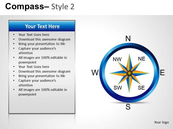 Company Direction Compass 2 PowerPoint Slides And Ppt Diagram Templates Company Direction Compass 2 PowerPoint Slides And Ppt Diagram Templates