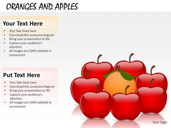 Compare Oranges And Apples PowerPoint Slides And Ppt Diagram Templates Compare Oranges And Apples PowerPoint Slides And Ppt Diagram Templates