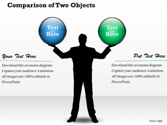 Comparison Of Two Objects PowerPoint Presentation Template Comparison Of Two Objects PowerPoint Presentation Template