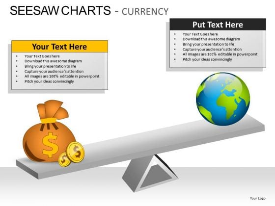 Comparison Seesaw Charts Currency PowerPoint Slides And Ppt Diagram Templates