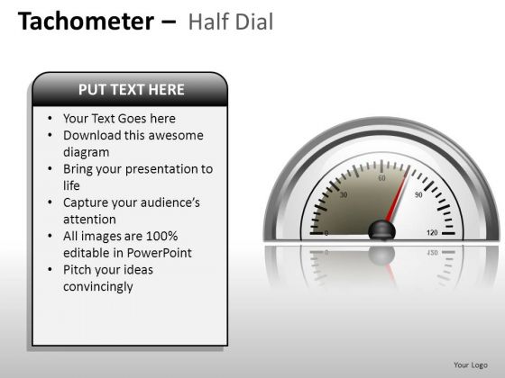 Competition Tachometer Half Dial PowerPoint Slides And Ppt Diagram Templates
