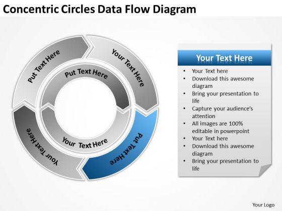 Concentric Circles Data Flow Diagram Examples Of Small Business Plans PowerPoint Templates Concentric Circles Data Flow Diagram Examples Of Small Business Plans PowerPoint Templates