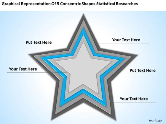 Concentric Shapes Statistical Researches Ppt Business Plan Example PowerPoint Templates