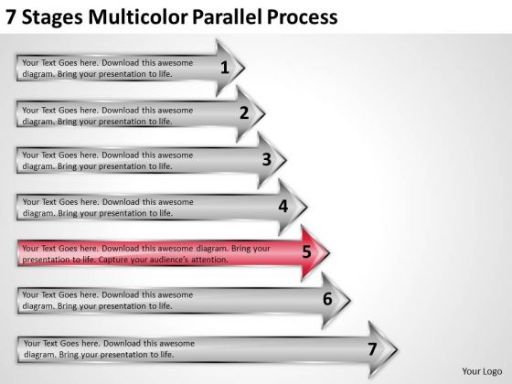Concept Of Parallel Processing 7 Stages Multicolor PowerPoint Slides Concept Of Parallel Processing 7 Stages Multicolor PowerPoint Slides