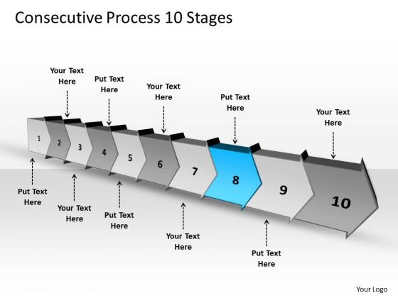 Consecutive Process 10 Stages Flowchart PowerPoint Freeware Slides Consecutive Process 10 Stages Flowchart PowerPoint Freeware Slides