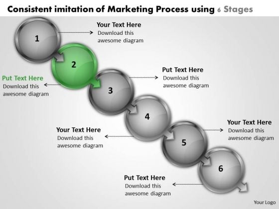 Consistent Imitation Of Marketing Process Using 6 Stages Flowchart For PowerPoint Templates Consistent Imitation Of Marketing Process Using 6 Stages Flowchart For PowerPoint Templates