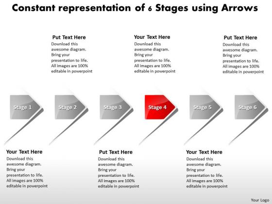 Constant Representation Of 6 Stages Using Arrows Electrical Schematic PowerPoint Slides Constant Representation Of 6 Stages Using Arrows Electrical Schematic PowerPoint Slides