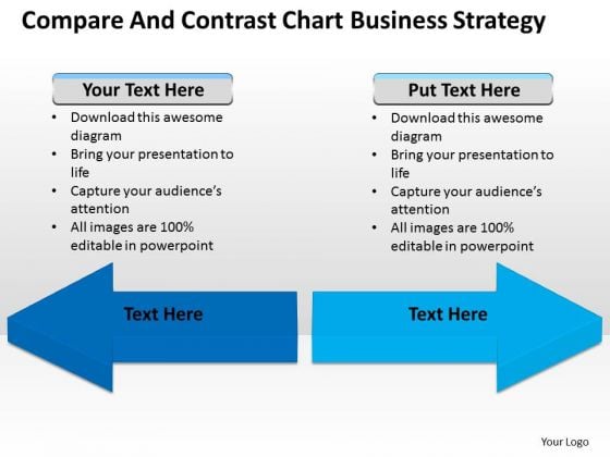 Consulting PowerPoint Template Compare And Contrast Chart Business Strategy Slides
